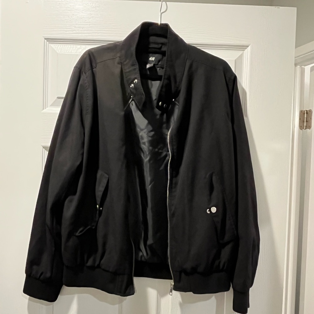 H&M Black Bomber Jacket